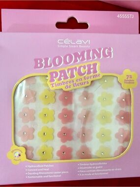 Célavi Blooming Patch Flower Rhinestone Pimple patches - Pink & Yellow Blooming
